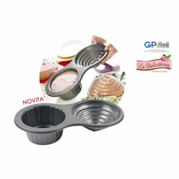 GP & Me La Dolcetteria Stampo Cupcake XL antiaderente